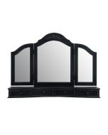 Miroir coiffeuse en bois noir - Romance