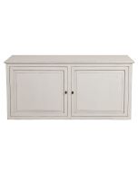 Caisson blanc 2 portes en pin massif - Manoir