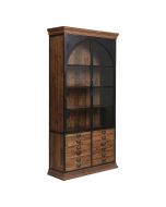 Bibliothèque industrielle en bois recyclé et métal - Manufacture