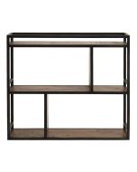 Etagère murale industrielle en bois recyclé et métal - Manufacture