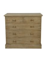 Commode 5 tiroirs en épicéa naturel cendré - Natural