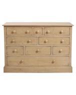 Commode de mercerie 9 tiroirs en épicéa naturel cendré - Natural