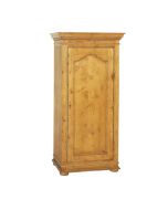 Armoire penderie bonnetière 1 porte en épicéa - Natural
