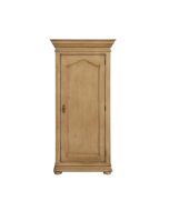 Armoire penderie bonnetière 1 porte en épicéa naturel cendré - Natural