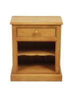Table de chevet ouverte en épicéa massif - Natural