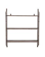 Étagère murale en épicéa massif brun fumé grisé - Natural