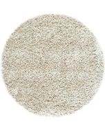 Tapis rond à poils longs beige clair - Céleste