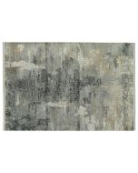 Tapis bleu/doré - Orage