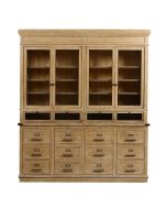 Buffet vaisselier vitré en épicéa - Livingstone
