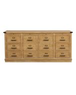 Buffet bas 2 portes 6 tiroirs en épicéa - Livingstone