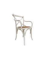 Fauteuil bistrot blanc