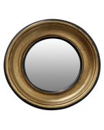 Miroir rond de sorcière doré