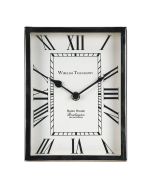 Horloge en métal chromé à poser