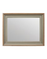 Miroir rectangulaire en pin gris plume et contour en frêne massif - Esquisse
