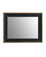 Miroir rectangulaire en pin massif noir et contour en frêne massif - Esquisse