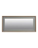 Grand miroir rectangulaire en pin gris et contour en frêne massif - Esquisse