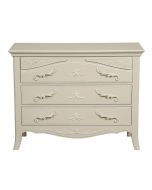 Commode beige 3 tiroirs en bois L106 cm - Lubéron