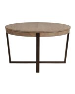 Table ronde extensible en bois et métal 4 à 10 personnes - Demeure