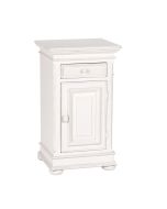 Table de chevet blanche en bois - Harmonie