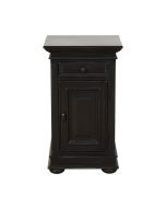 Table de chevet noire en bois - Harmonie