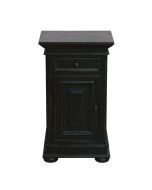 Table de chevet noire 1 tiroir - Harmonie