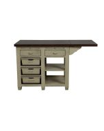 Ilot central de cuisine en pin massif - Brocante