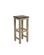 Tabouret haut en pin massif - Brocante