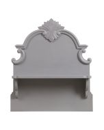 Dosseret pour billot en pin massif gris - Brocante