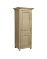 Armoire penderie bonnetière 1 porte en pin massif - Brocante