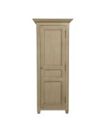 Armoire penderie bonnetière 1 porte en pin massif - Brocante