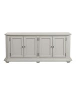 Buffet bas Lin vieilli et Gris Galet 4 portes 2 tiroirs - Bruges