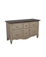 Commode 6 tiroirs en pin massif - Château