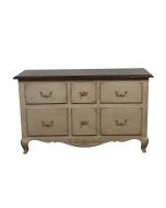 Commode 6 tiroirs en pin massif - Château