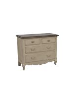 Commode 4 tiroirs en pin massif L106 cm - Château