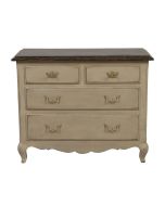 Commode 4 tiroirs en pin massif L106 cm - Château