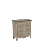 Commode 4 tiroirs en pin massif L77 cm - Château