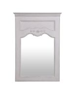Miroir trumeau rectangulaire en pin blanc - Château
