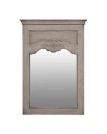 Miroir trumeau rectangulaire en pin gris - Château