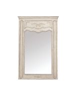 Grand miroir trumeau rectangulaire en pin - Château