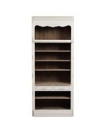 Bibliothèque blanche modulable 2 tiroirs en pin - Château