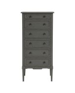 Commode chiffonnier vert de gris 6 tiroirs