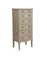 Commode chiffonnier 6 tiroirs en pin