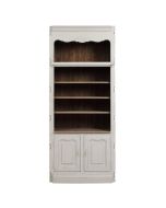 Bibliothèque blanche modulable 2 portes en pin - Château