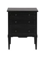 Petite commode 3 tiroirs en épicéa noire