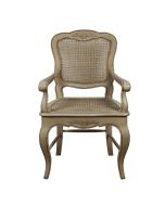 Fauteuil Louis XV en pin massif - Château
