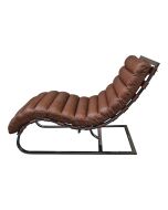 Chaise relax en cuir marron - Auckland