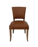 Chaise en cuir Marron Riders Nut - Coleen (lot de 2)