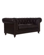 Canapé chesterfield en cuir 2 places - Coventry