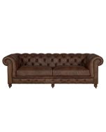 Canapé chesterfield en cuir 3 places - Coventry