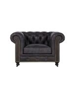 Fauteuil chesterfield en cuir - Coventry